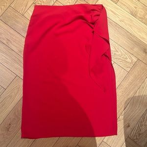 Midi skirt with slit